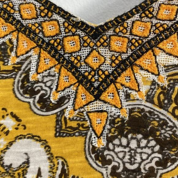 Soft Surroundings Paisley Boho Cotton Sleeveless Dress Medium - Picture 7 of 14